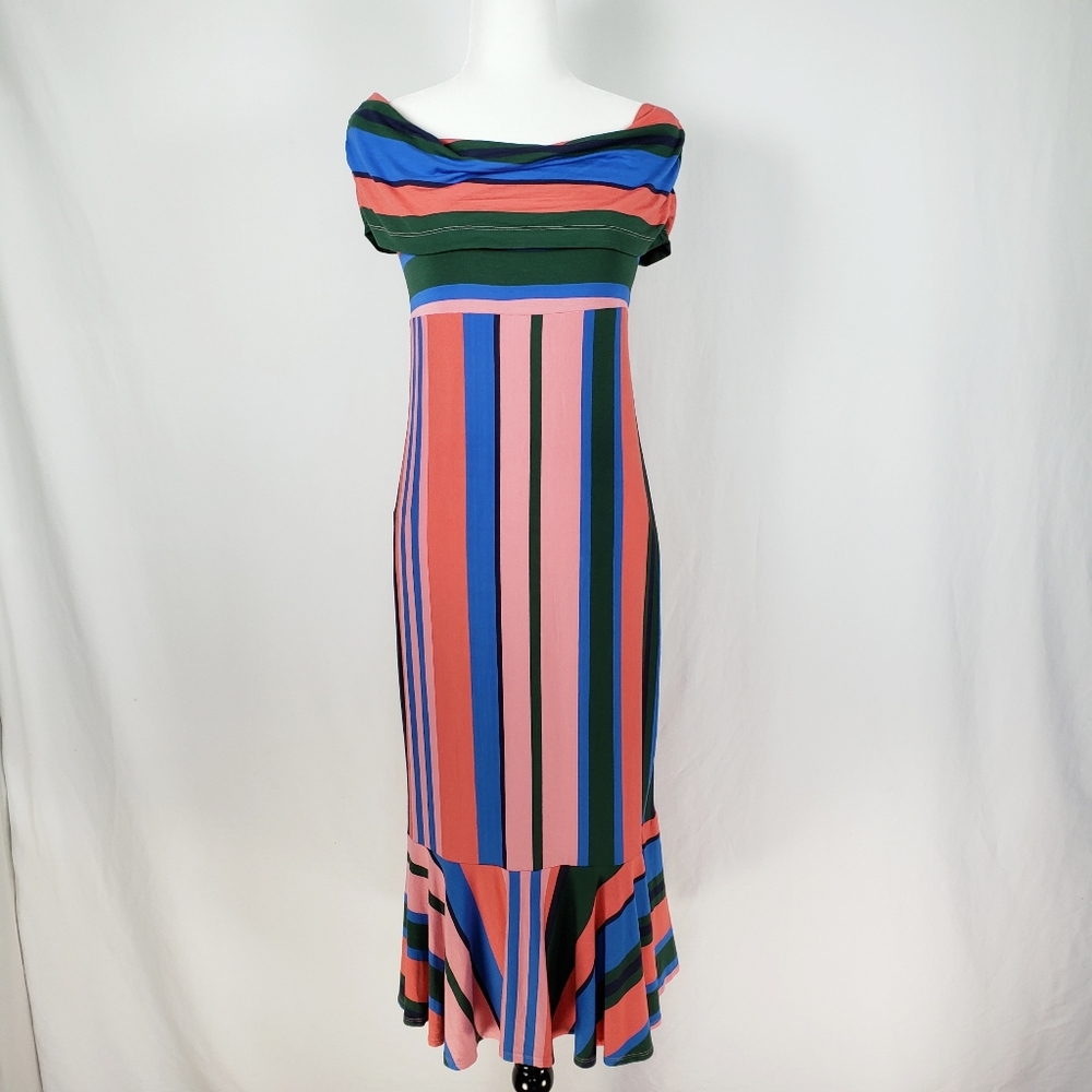 NEW- Ella Moss Nora Off Shoulder Midi Dress - Picture 2 of 6